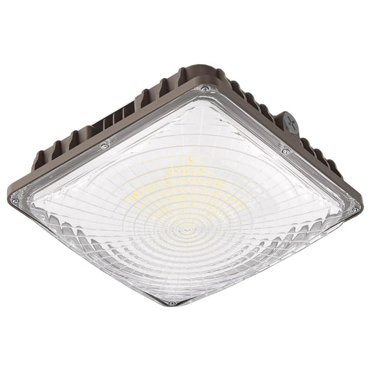 Where are canopy lights typically used?
