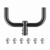 GGJIA 180° Double Bullhorn Bracket for Parking Lot Lights | 2-3/8-Inch Tenon Mount