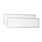 Led Ceiling Panel Light 40W 1FTx4FT 2Pack, 5200lumens, Selectable Wattage & CCT, AC 120-277V