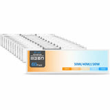 GGJIA 1x4 LED Flat Panel Light Surface Mount 50W Dimmable 5CCT, 6500LM Surface Mount Ceiling Panel