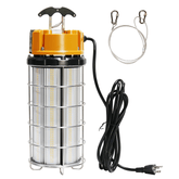 G GJIA 250W High Bay Temporary Job Site Hanging LED Work Light with 360-Degree Light 5000K Daylight AC120V