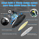 LED High Bay Lights 300W 45,000LM Adjustable Series 0-10V Dimmable, 5' Cable with US Plug