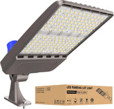 G GJIA 400W, 56,000LM LED Parking Lot Lights with Arm Mount, Dusk-to-Dawn