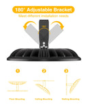 UFO High Bay LED Shop Lights UL Listed 300W, 33,000Lm 5000K, with US Hook and U Bracket Mounting