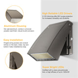 G GJIA Adjustable Full Cutoff Outdoor Wall Light 40W 5,600LM 5000K