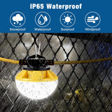 130W LED Construction String Lights Round Series 100FT 16000LM 2 Prong 10 Integrated LED Lights