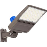 G GJIA 150W, 21,000LM LED Parking Lot Lights with Arm Mount, Dusk-to-Dawn
