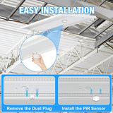 G GJIA 360 Degree PIR Motion Sensor for LED Linear High Bay Light, 40FT Ceiling & 50FT Wall Mount Detection Diameter - G GJIA®