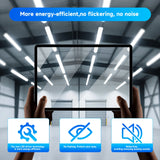 G GJIA 60W 4FT LED Vapor Light, Vapor Proof Tight Light Fixture, 8700Lm (4 Power/ 5 CCT) - G GJIA®