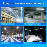 G GJIA 60W 4FT LED Vapor Light, Vapor Proof Tight Light Fixture, 8700Lm (4 Power/ 5 CCT) - G GJIA®