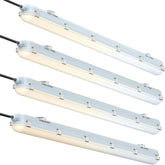 G GJIA 60W 4FT LED Vapor Light, Vapor Proof Tight Light Fixture, 8700Lm (4 Power/ 5 CCT)