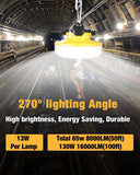 G GJIA® LED Construction String Light 100FT, 130W 16000Lumen - G GJIA®