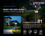 G GJIA LED Bollard Landscape Lights & Pathway Lighting 26W 3250LM - G GJIA®