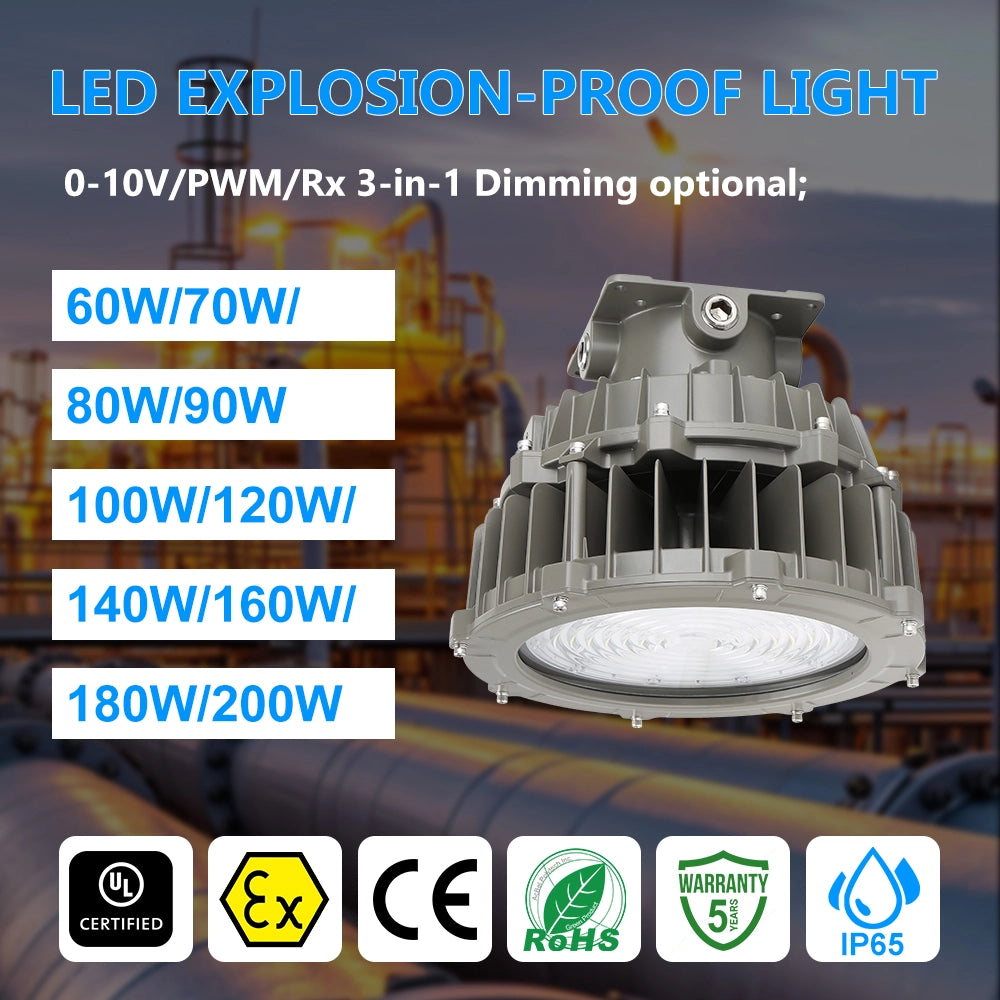 G GJIA LED Explosion Proof Lighting 100W 16,000lm For Hazardous Areas - G GJIA® G GJIA®