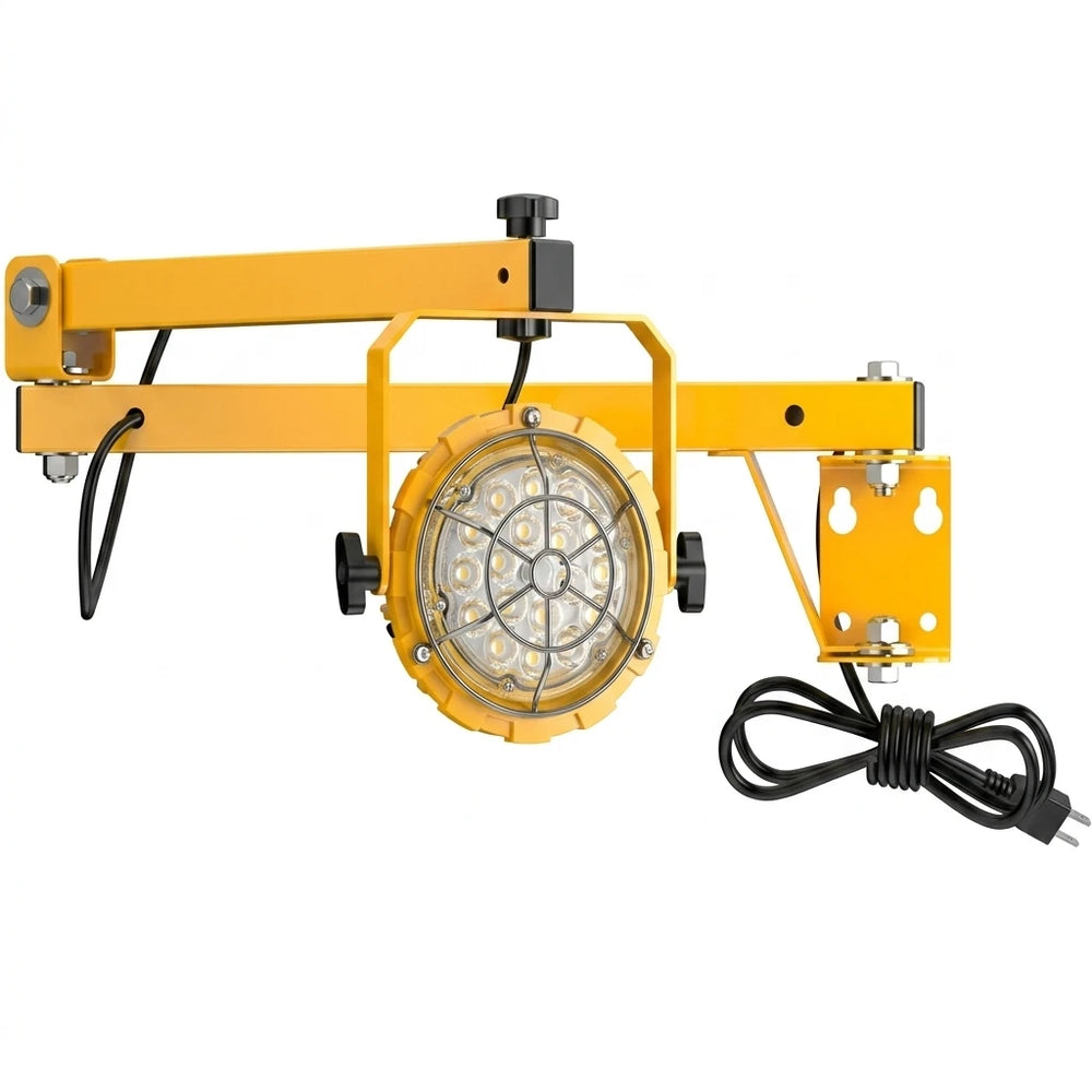 G GJIA LED Loading Dock Lights 30W-50W with Swing Arm, A1 Round Series