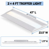 G GJIA 2FTx4FT LED Troffer Light, 5CCT Switch LED Drop in Ceiling Light