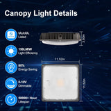 120W LED Canopy Gas Station Parking Garage Light Outdoor 18,000LM