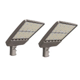 G GJIA 300W, 42,000LM LED Parking Lot Lights with Slip Fitters, Dusk-to-Dawn