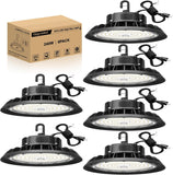 LED High Bay Lights 240W 36,000LM Adjustable Series 0-10V Dimmable, 5' Cable with US Plug