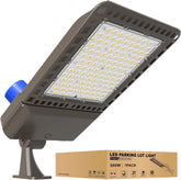 G GJIA 300W, 42,000LM LED Parking Lot Lights with Arm Mount, Dusk-to-Dawn