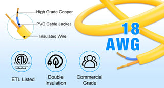 Decoding the markings '18/2 SJTW' on building light wires