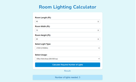 Determining The Number Of High Bay Led Lights required