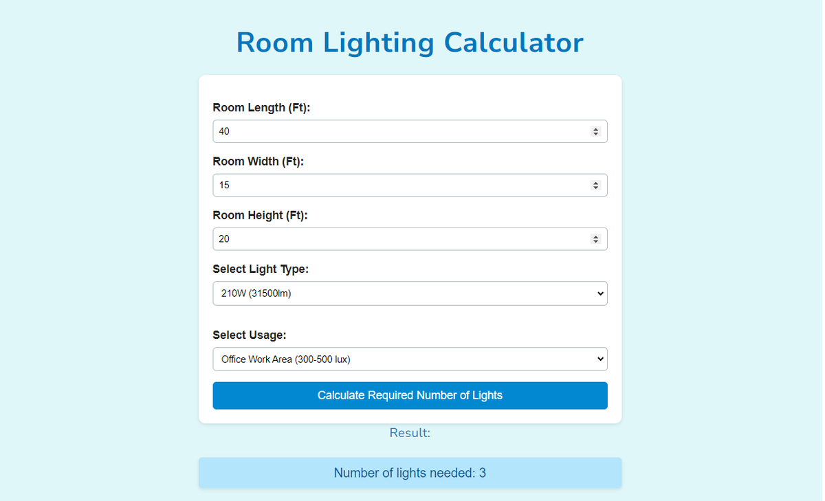 Determining The Number Of High Bay Led Lights required