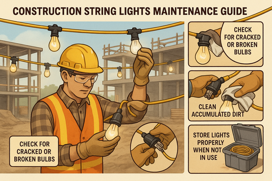 How to maintain construction string lights?