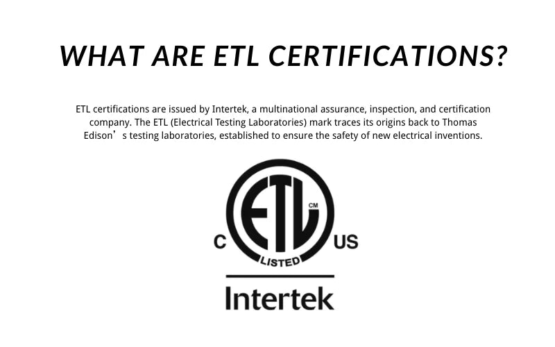 GGJIA ETL Certified Lights
