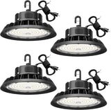 LED High Bay Lights 100W 14,000LM Adjustable Series 0-10V Dimmable, 5' Cable with US Plug