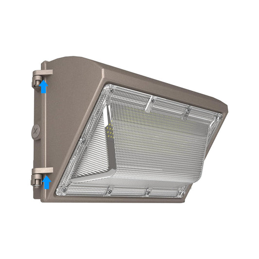 G GJIA® 60W LED Wall Pack Light: Dusk-to-Dawn Photocell Feature