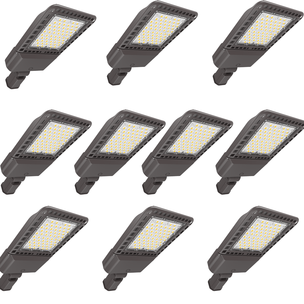 G GJIA 480V 200W, 28,000LM LED Parking Lot Lights with Slip Fitters Plus Series, Dusk-to-Dawn