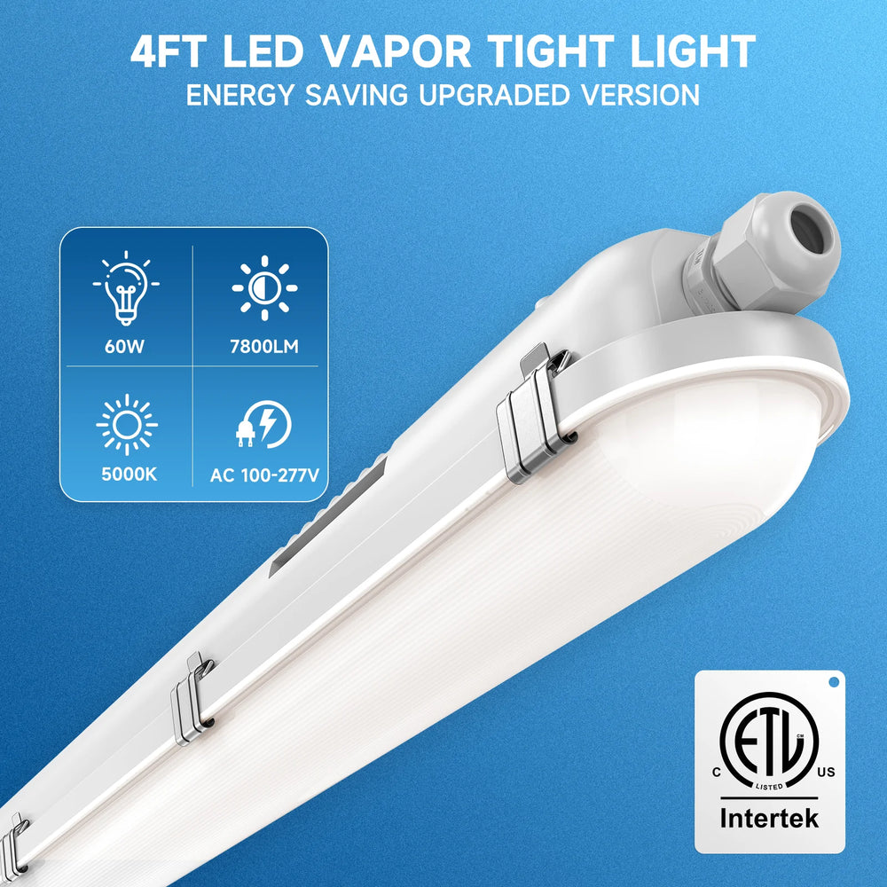 GGJIA LED Vapor Light, Vapor Proof Tight Light Fixture