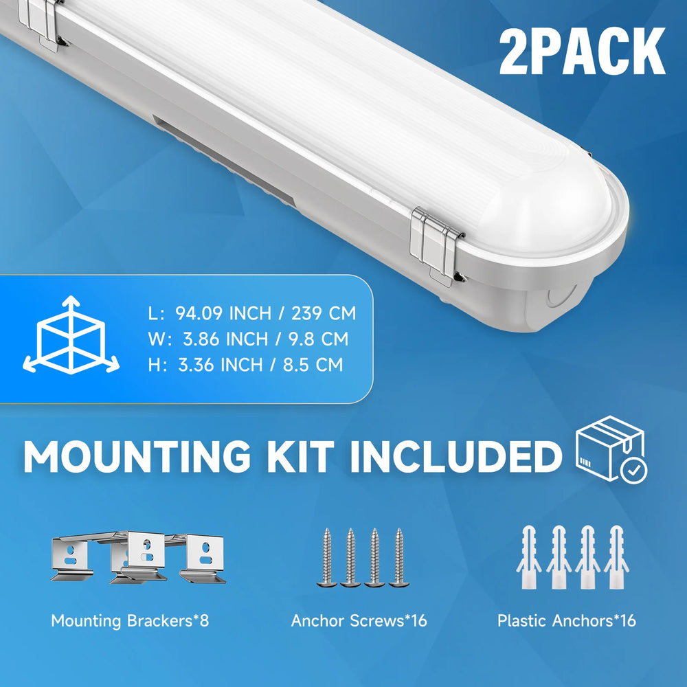 GGJIA LED Vapor Light, Vapor Proof Tight Light Fixture