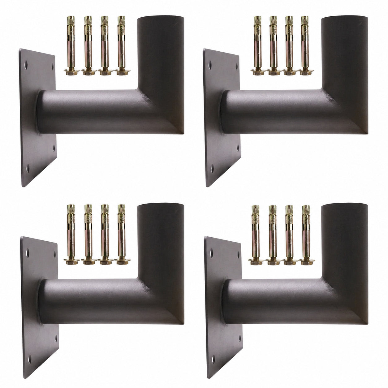 G GJIA Slip Fitter Adapter Bracket and 90 Degree Wall Mount Bracket