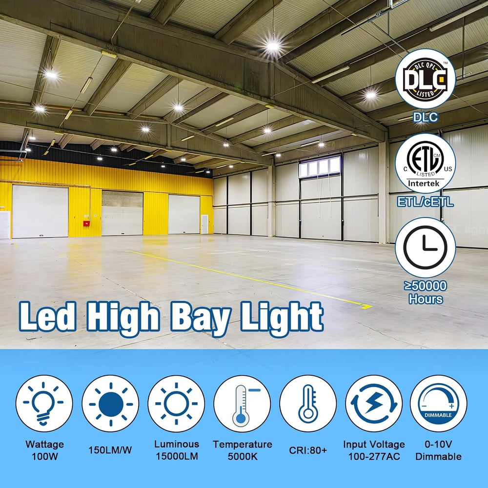 G GJIA 100-400W LED High Bay Lights Adjustable Series 0-10V Dimmable