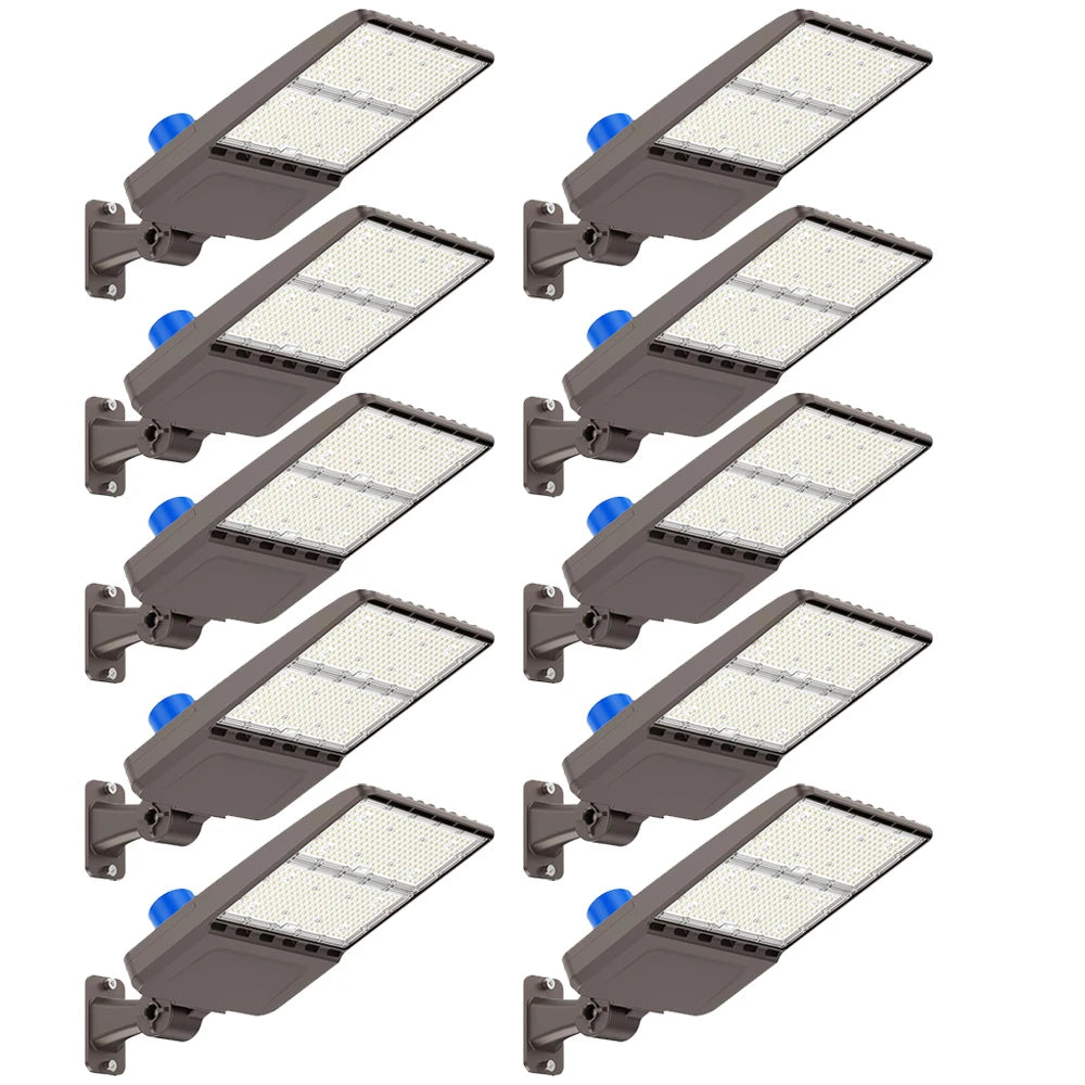 G GJIA 400W 56,000LM LED Parking Lot Lights with Arm Mount, Dusk-to-Dawn