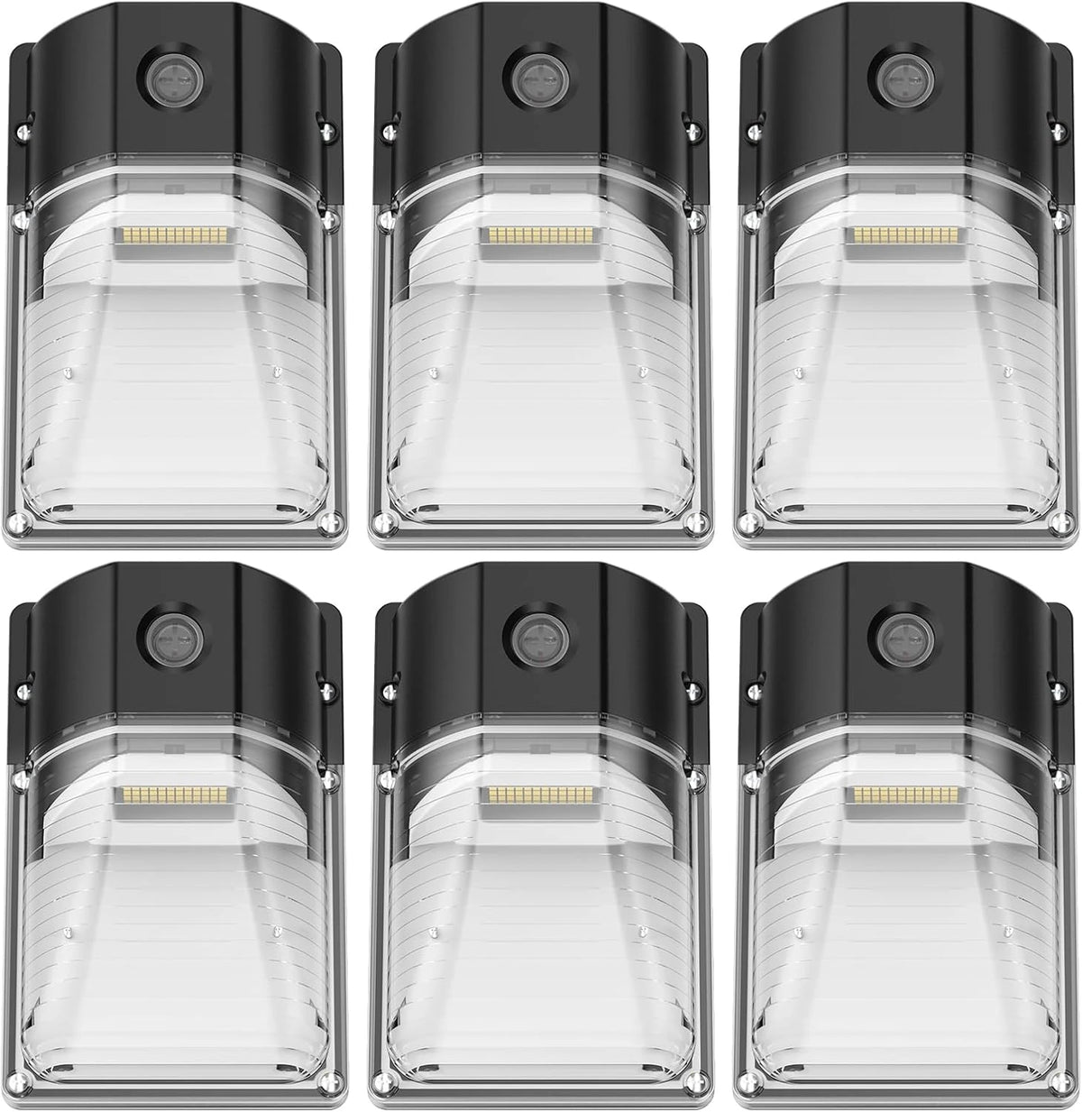 G GJIA 30W LED Mini Wall Pack Light, Dusk to Dawn Sensor, 3600LM