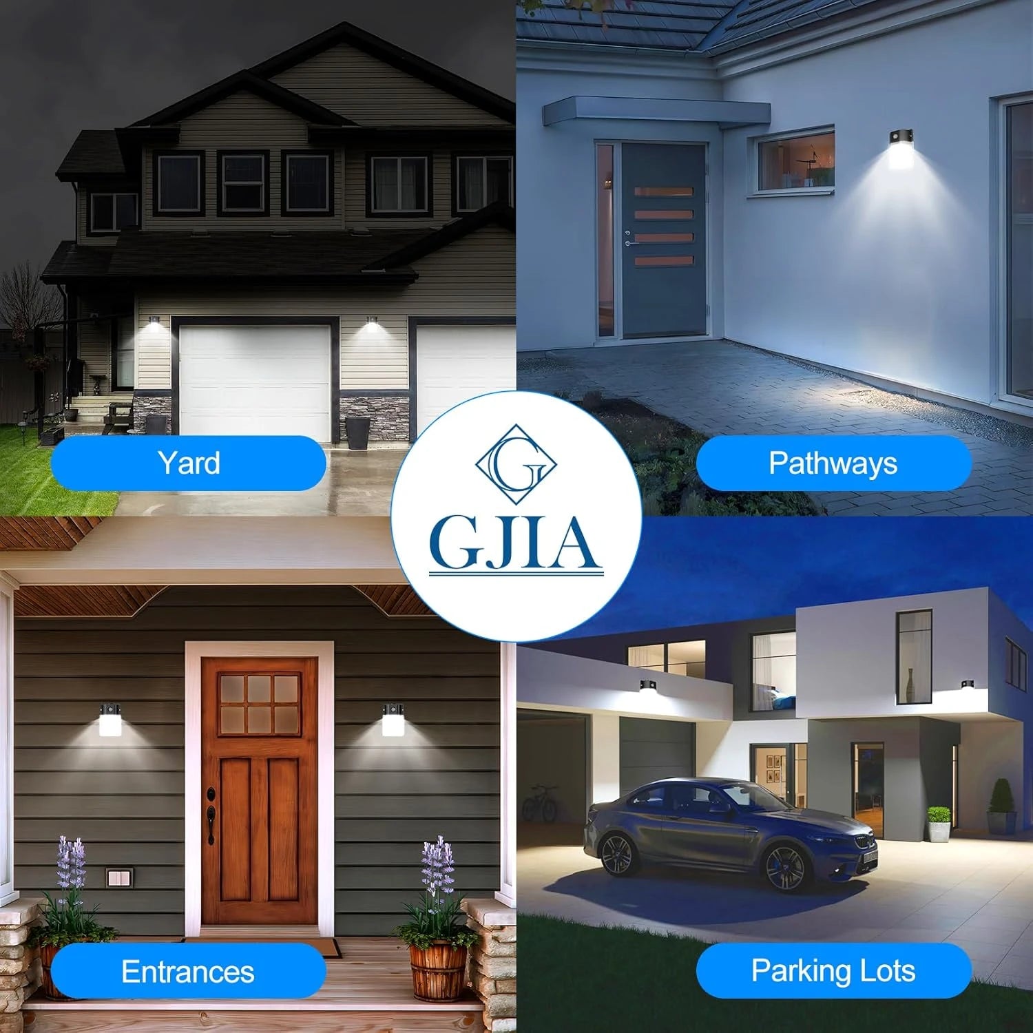 G GJIA 30W LED Mini Wall Pack Light, Dusk to Dawn Sensor, 3600LM G GJIA