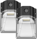 G GJIA 30W LED Mini Wall Pack Light, Dusk to Dawn Sensor, 3600LM