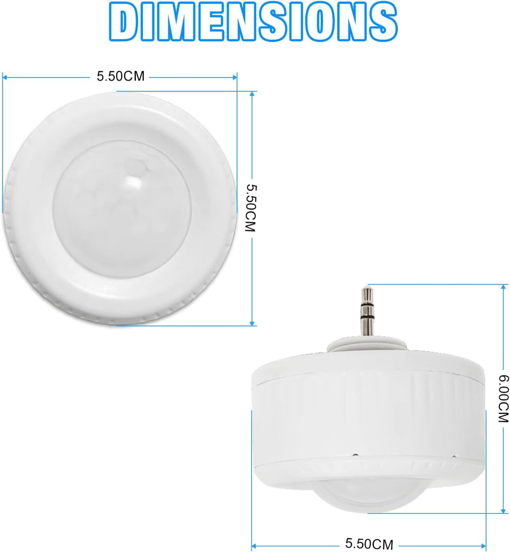 G GJIA 360 Degree PIR Motion Sensor for LED Linear High Bay Light, 40FT Ceiling & 50FT Wall Mount Detection Diameter - G GJIA®