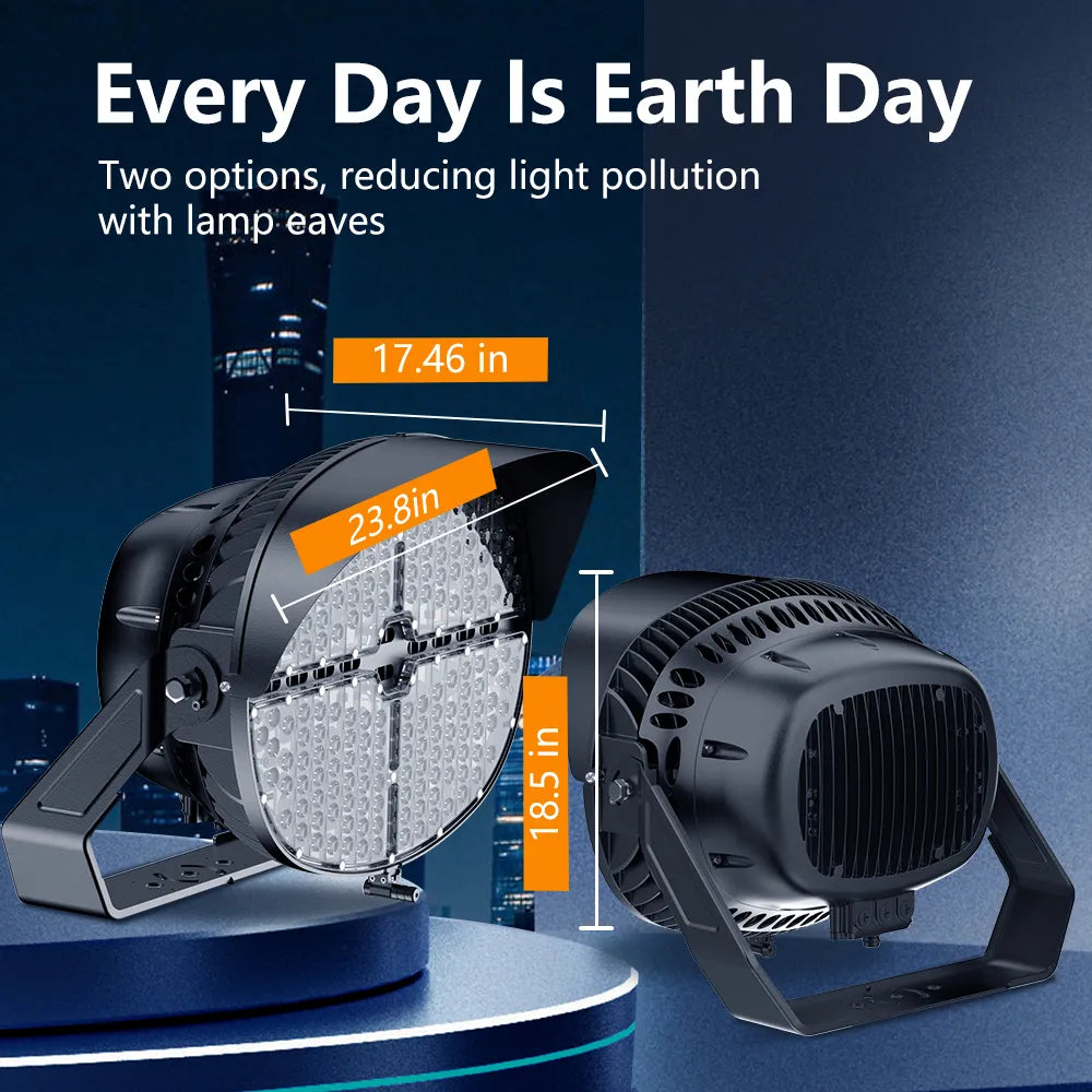 G GJIA 500W Led Outdoor Round Stadium Light, Flood Lighting 75,000LM - G GJIA®