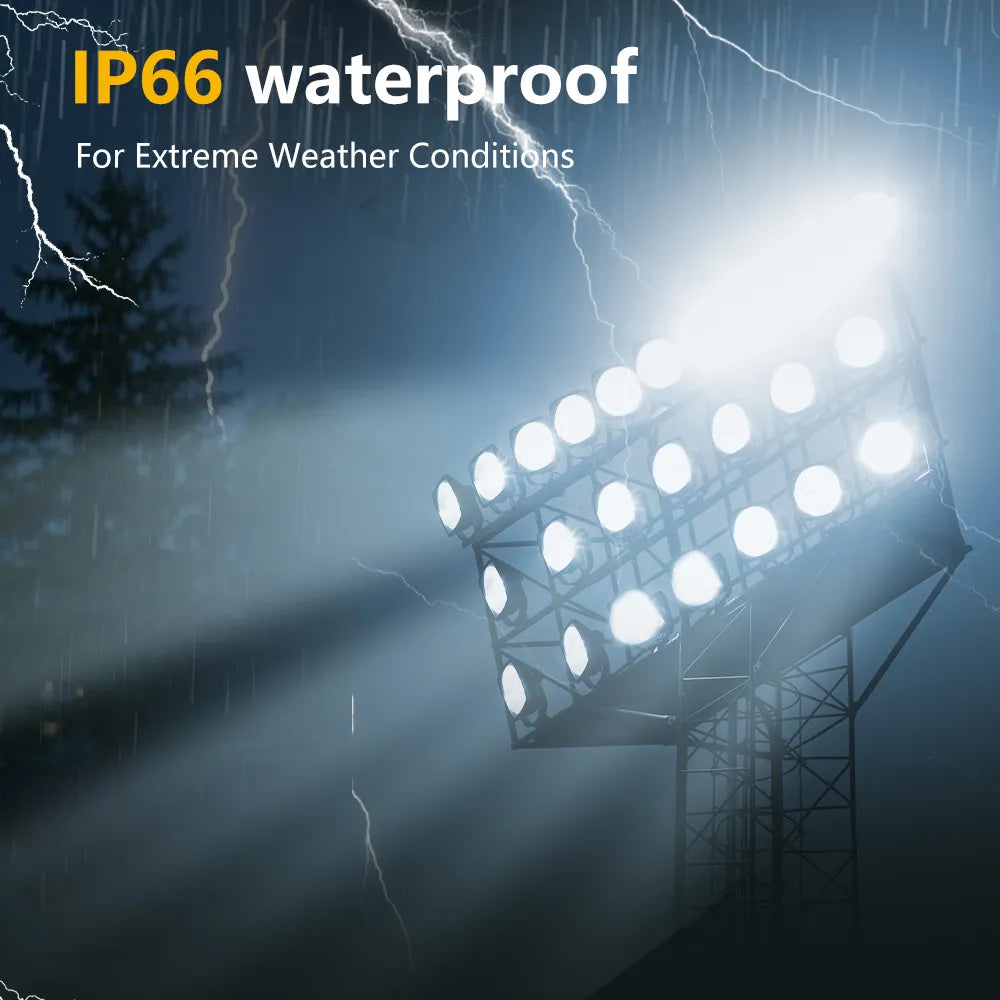 G GJIA 500W Led Outdoor Round Stadium Light, Flood Lighting 75,000LM - G GJIA®
