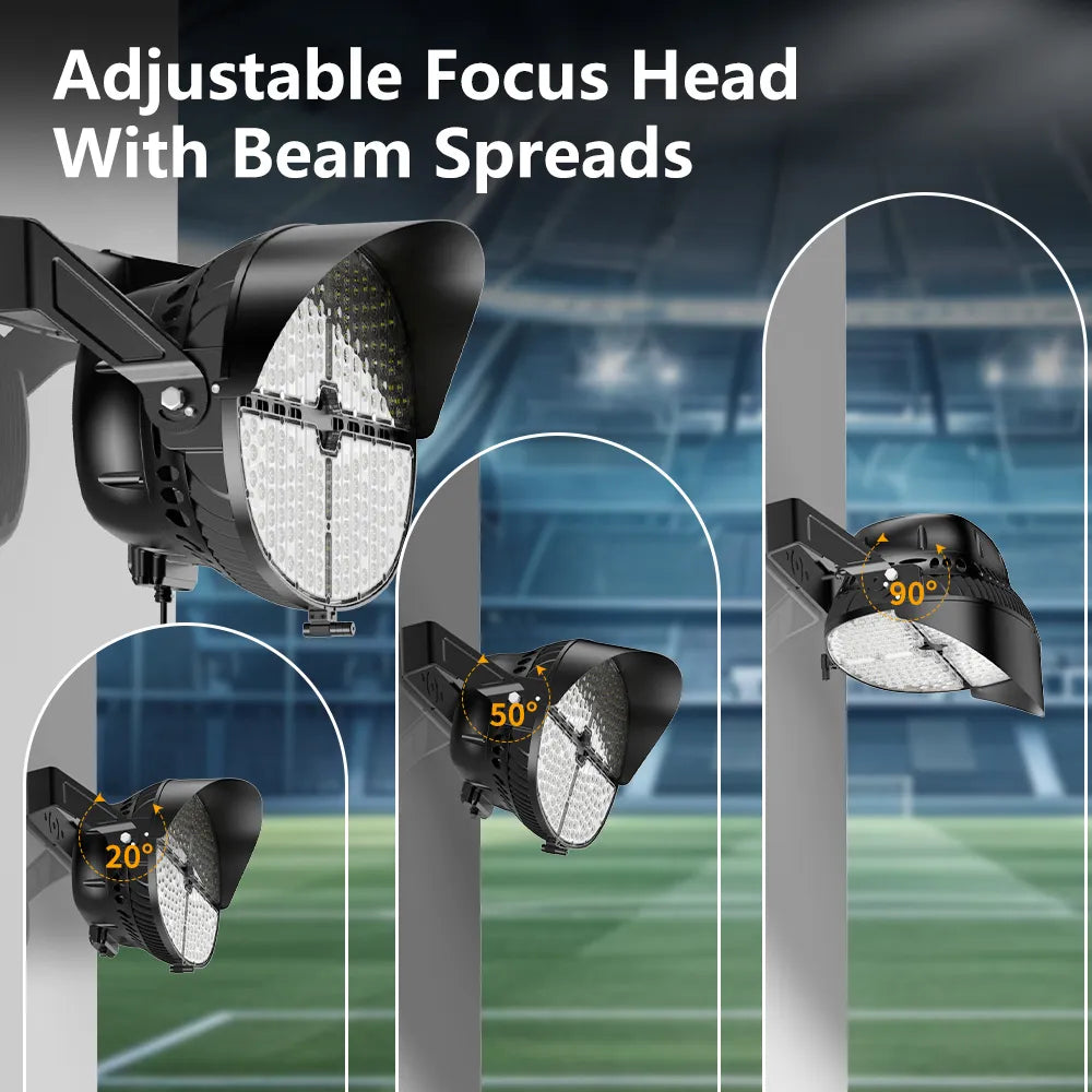 G GJIA 500W Led Outdoor Round Stadium Light, Flood Lighting 75,000LM - G GJIA®