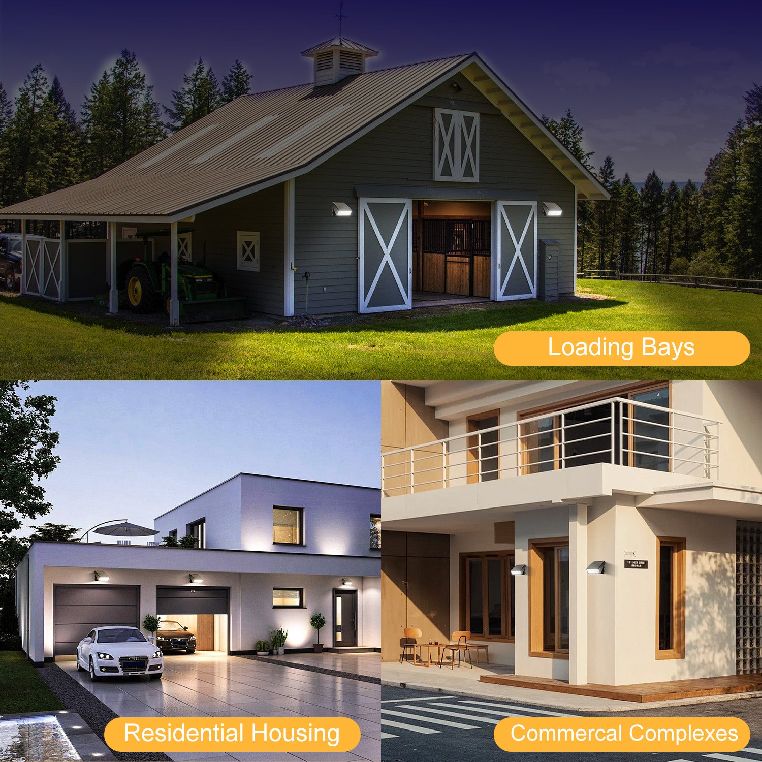 G GJIA Adjustable Full Cutoff Outdoor Wall Light 5000K - G GJIA® G GJIA®