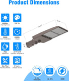 G GJIA LED Parking Lot Lights with Slip Fitters, Dusk-to-Dawn - G GJIA®