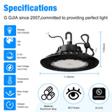 G GJIA LED UFO High Bay Light 150W, 22,500LM HB Series, AC120-347V 0-10V Dimmable - G GJIA®