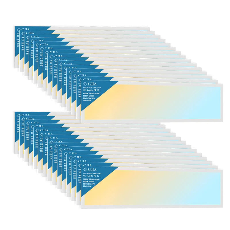 G GJIA Led Ceiling Panel Light 40W 1FTx4FT 2Pack, 5200lumens, Selectable Wattage & CCT, AC 120-277V G GJIA