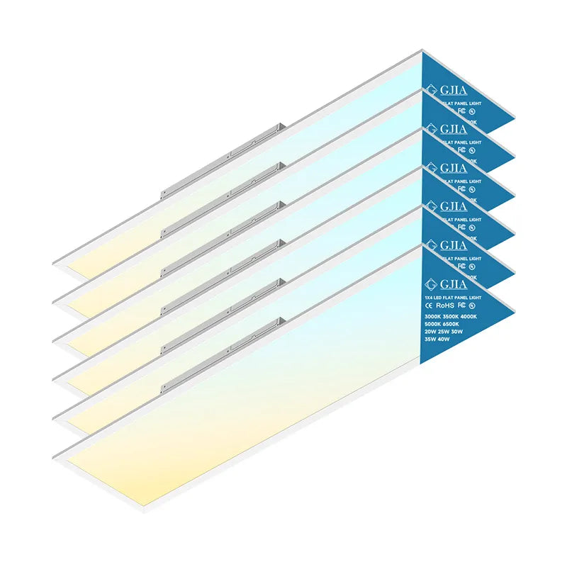 G GJIA Led Ceiling Panel Light 40W 1FTx4FT 2Pack, 5200lumens, Selectable Wattage & CCT, AC 120-277V G GJIA