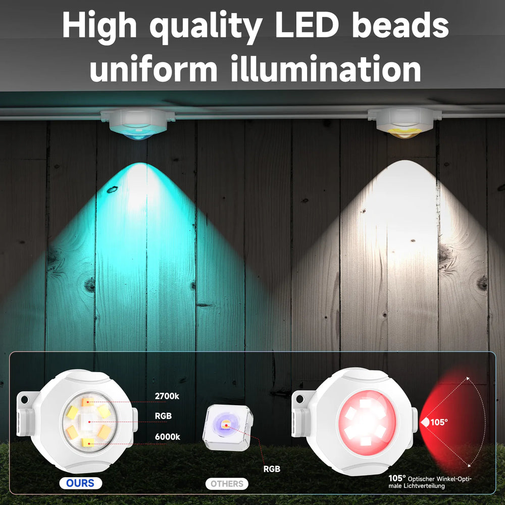 G GJIA RGBCW Permanent Outdoor Under Eave Lighting IP67, Intelligent Voice Control - G GJIA®
